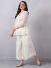 Pintuck Detail Short Kota Doria Kurta