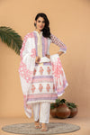 Block Printed Straight Kurta Set