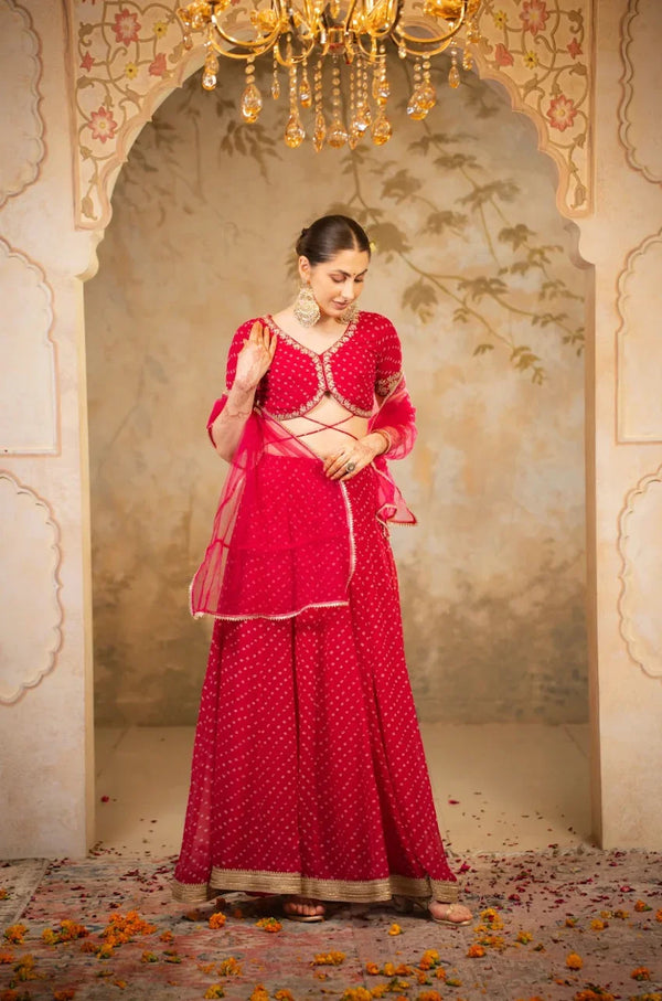Festive Georgette Lehenga Set