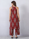 Blue and Maroon Kurta Pants Set