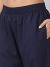 Navy Blue Embroidered Kurta Pants Set