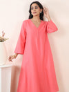 Pink Viscose Linen Everyday Co-Ord Set