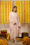 Shimmer Patch Detailed Straight Suit Set