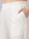 Straight Kota Doria Kurta Set with Dupatta
