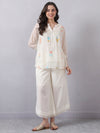 Pintuck Detail Short Kota Doria Kurta