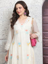 A-Line Kota Doria Kurta Set