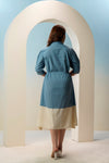 Cotton Flex A-Line Midi Dress