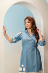 Cotton Flex A-Line Midi Dress