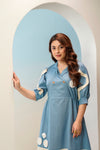 Cotton Flex A-Line Midi Dress