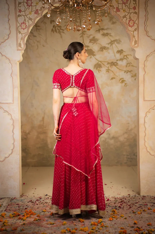 Festive Georgette Lehenga Set