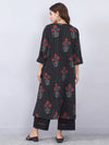 Cotton Kurta Pant Set with Block Print