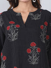 Cotton Kurta Pant Set with Block Print