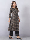 Charcoal Black Kurta Pants Set