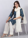 Teal Blue Farshi Salwar Set