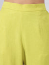 Green Cord Set with Embroidery Detail on Top