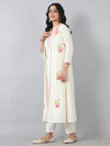 Multi embroidery jacket style kurta set