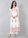 Block Print Cotton Cambric Anarkali Suit Set