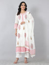 Block Print Cotton Cambric Anarkali Suit Set