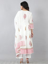 Block Print Cotton Cambric Anarkali Suit Set