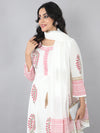 Block Print Cotton Cambric Anarkali Suit Set