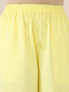 Lemon Yellow Poplin Sleeveless Co-Ord Set