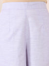 Lavender Slub Linen Straight Co-Ord Set